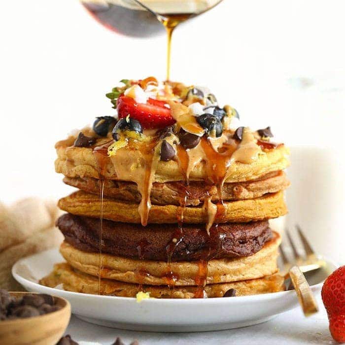 Easy Healthy Pancakes: Craft 6 Unique Flavors From 1 Base Batter